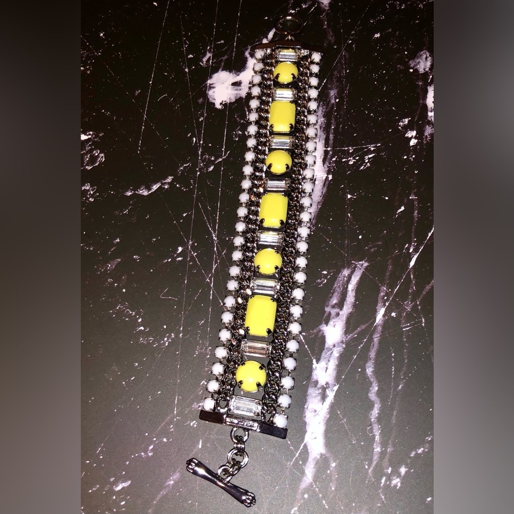 Yellow and White Juicy Couture Bracelet